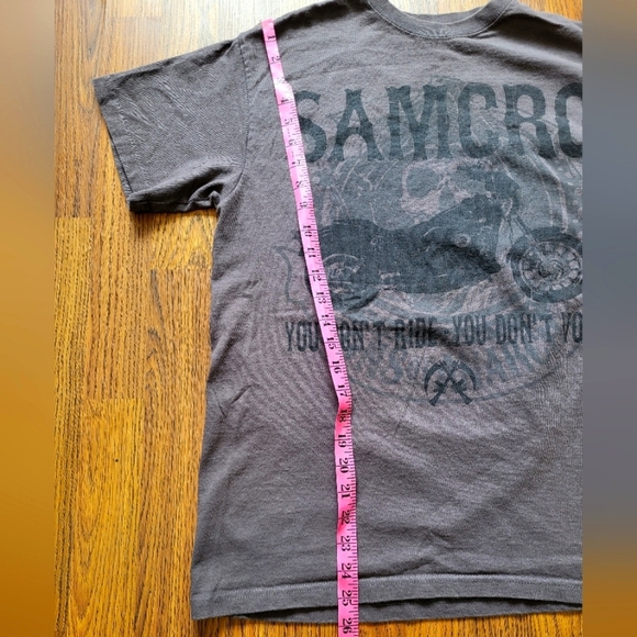 Sons Of Anarchy Short Sleeve T Shirt Men’s Size M Black Grunge Faded Grey - Picture 3 of 7